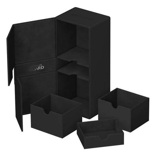 Ultimate Guard Twin Flip`n`Tray 266+ Xenoskin Schwarz - Versand: 5-7 Tage nach Bestellung