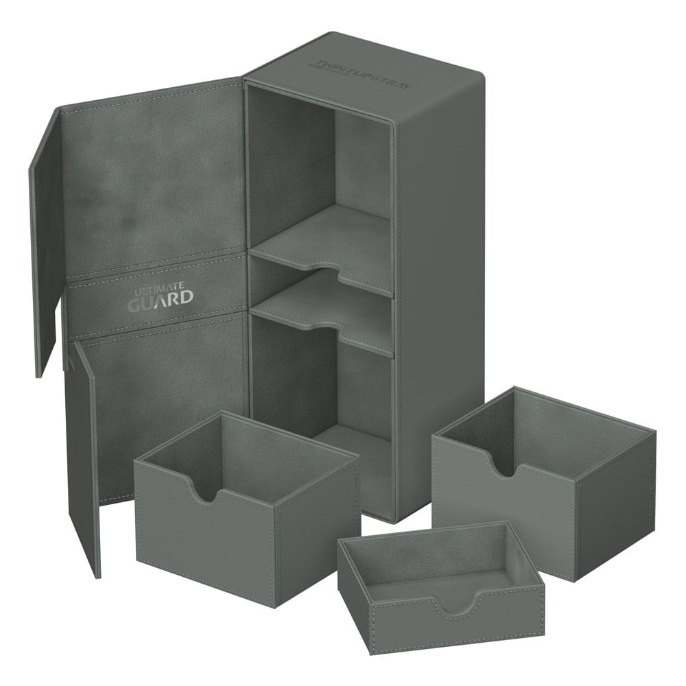Ultimate Guard Twin Flip`n`Tray 266+ Xenoskin Grau - Versand: 5-7 Tage nach Bestellung