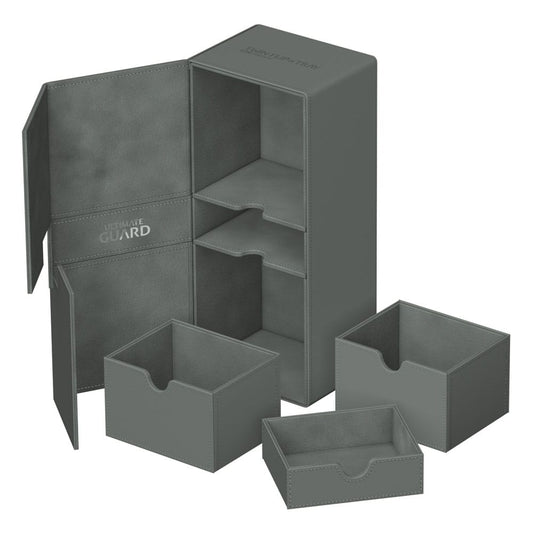 Ultimate Guard Twin Flip`n`Tray 266+ Xenoskin Grau - Versand: 5-7 Tage nach Bestellung