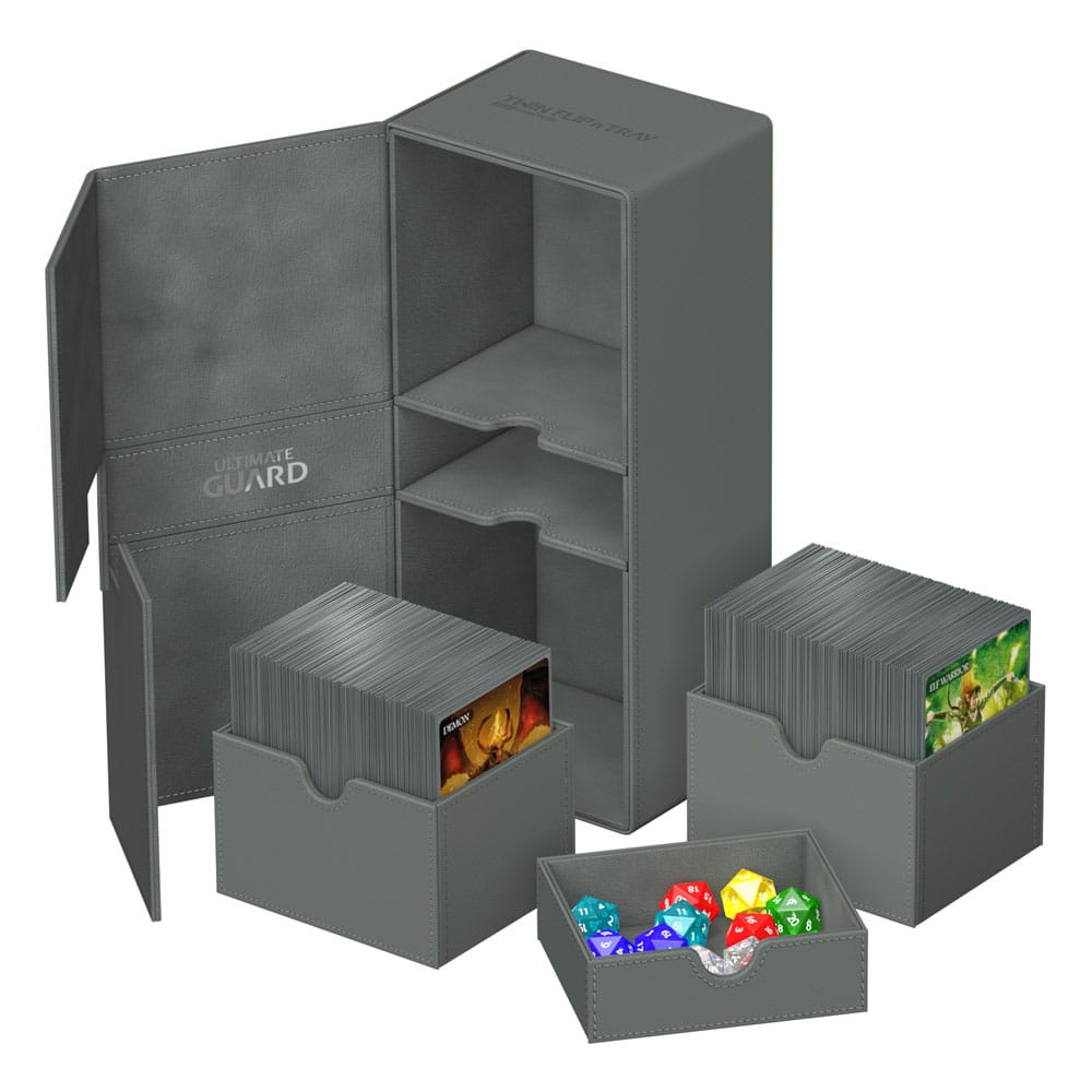 Ultimate Guard Twin Flip`n`Tray 266+ Xenoskin Grau - Versand: 5-7 Tage nach Bestellung
