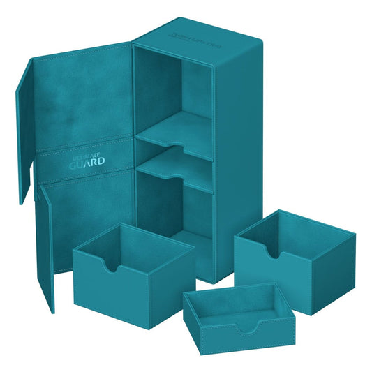Ultimate Guard Twin Flip`n`Tray 266+ Xenoskin Petrolblau - Versand: 5-7 Tage nach Bestellung