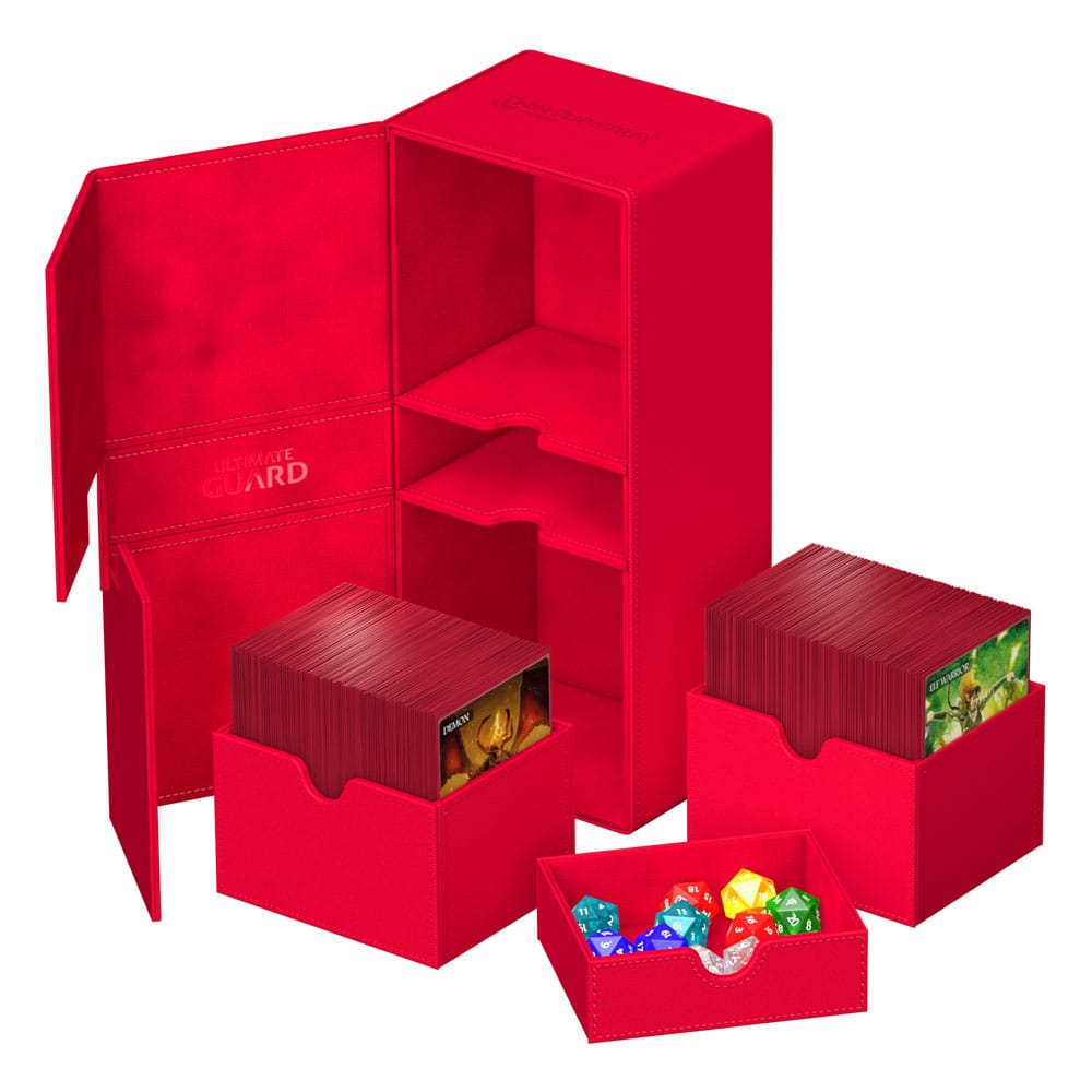 Ultimate Guard Twin Flip`n`Tray 266+ Xenoskin Rot - Versand: 5-7 Tage nach Bestellung