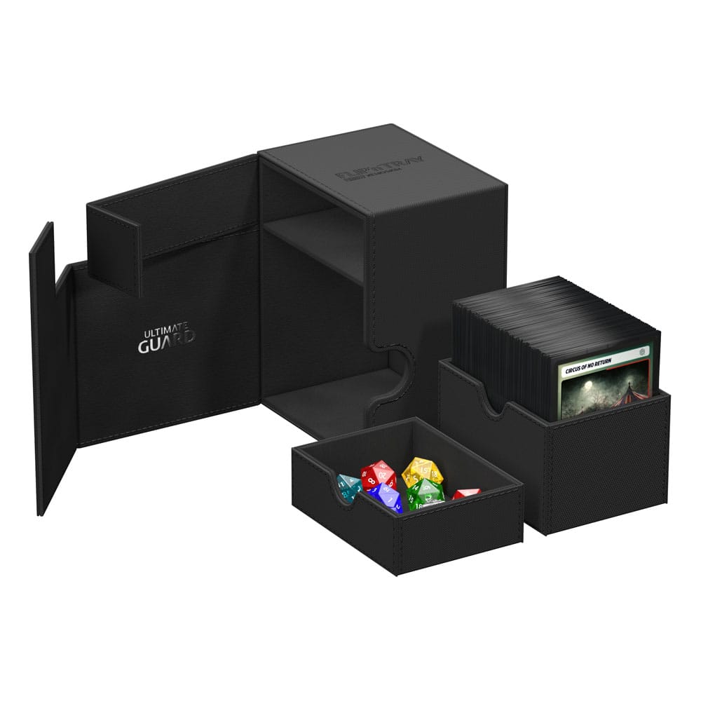 Ultimate Guard Flip`n`Tray 133+ XenoSkin Schwarz - Versand: 5-7 Tage nach Bestellung