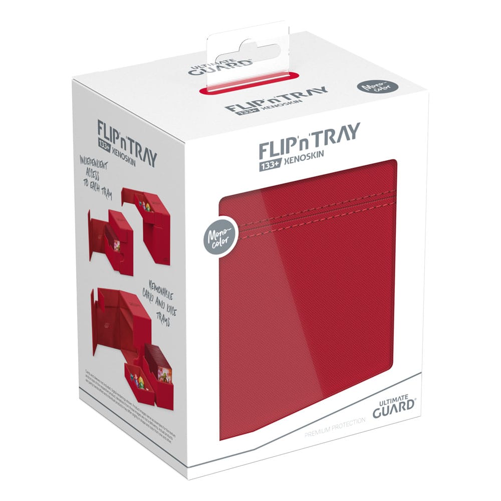Ultimate Guard Flip`n`Tray 133+ XenoSkin Rot - Versand: 5-7 Tage nach Bestellung