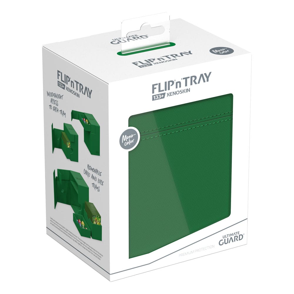 Ultimate Guard Flip`n`Tray 133+ XenoSkin Grün - Versand: 5-7 Tage nach Bestellung