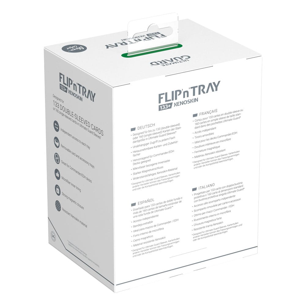 Ultimate Guard Flip`n`Tray 133+ XenoSkin Grün - Versand: 5-7 Tage nach Bestellung