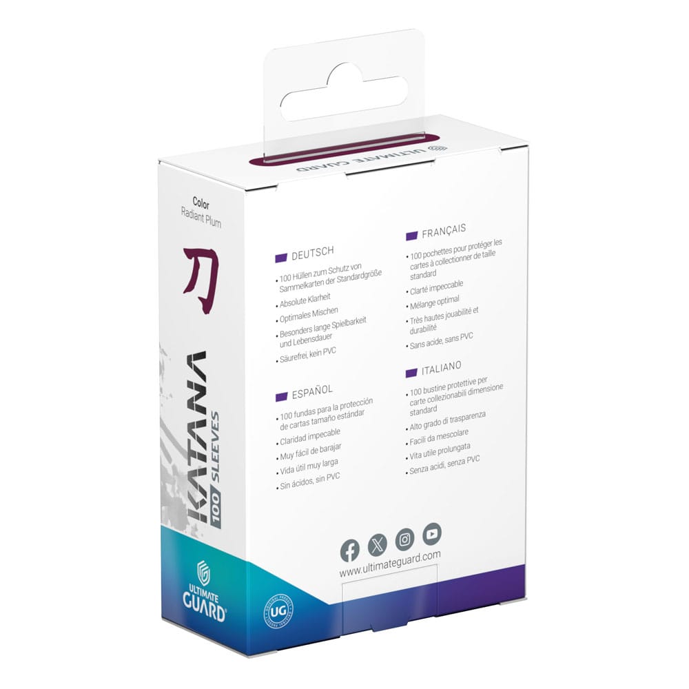 Ultimate Guard Katana Sleeves Standardgröße Radiant Plum (100) - Versand: 5-7 Tage nach Bestellung