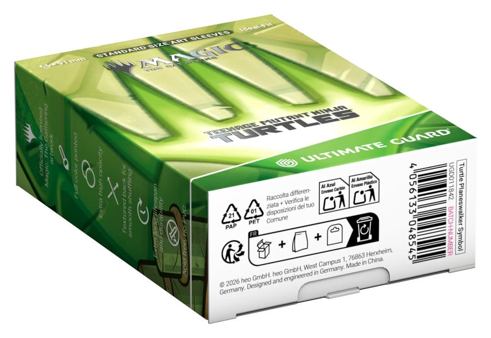 Ultimate Guard Art Sleeves Magic: The Gathering | Teenage Mutant Ninja Turtles - Turtle Planeswalker Symbol - Versand: 7 Tage nach Bestellung