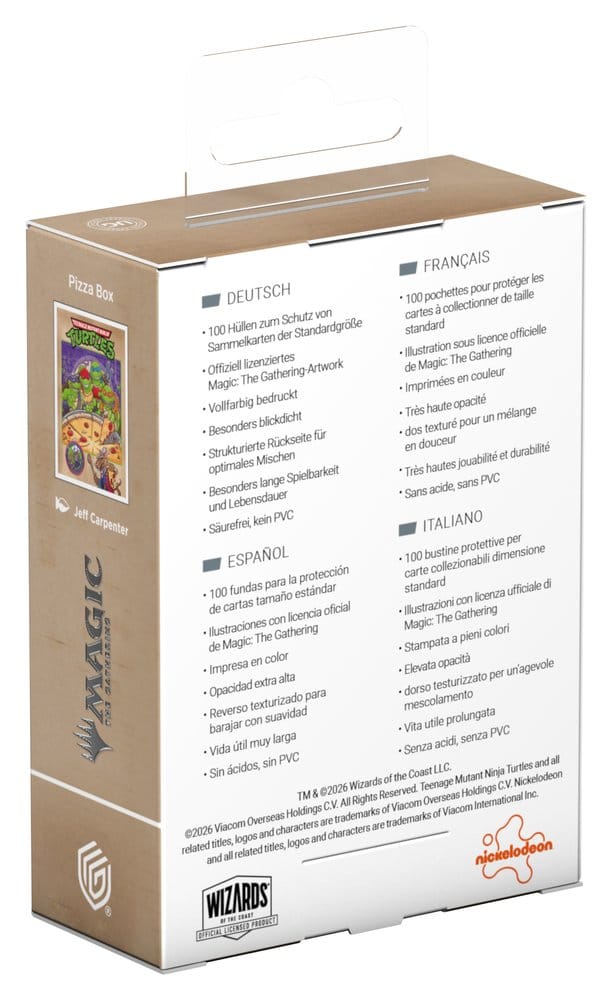 Ultimate Guard Art Sleeves Magic: The Gathering | Teenage Mutant Ninja Turtles - Pizza Box - Versand: 7 Tage nach Bestellung