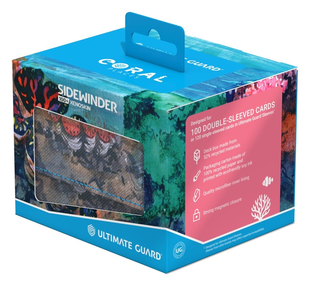 Ultimate Guard Sidewinder 100+ Xenoskin "Coral Places" - Seablue Hush - Preorder - ETA: 19.11.2026