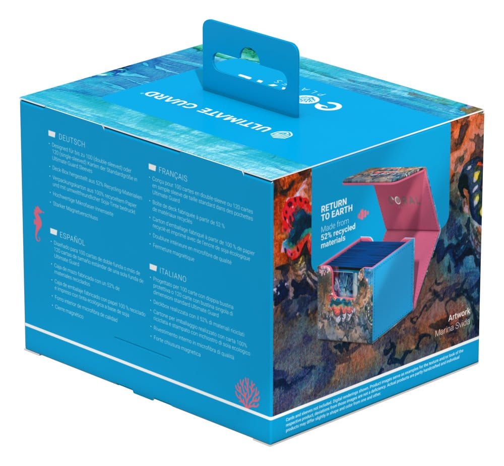 Ultimate Guard Sidewinder 100+ Xenoskin "Coral Places" - Seablue Hush - Preorder - ETA: 19.11.2026