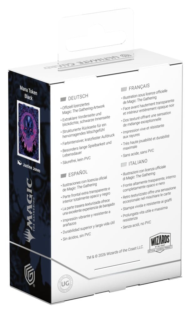 Ultimate Guard Art Sleeves Magic: The Gathering  "Mana Token" - Swamp - Preorder - ETA: 22.10.2026