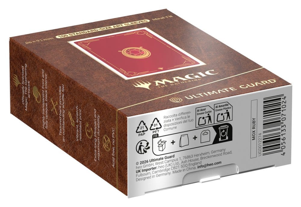 Ultimate Guard Art Sleeves Magic: The Gathering "Mox Collection" - Ruby - Preorder - ETA: 13.11.2026