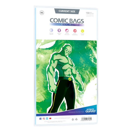 Ultimate Guard Comic Bags wiederverschließbar Current Size (100) - Versand: 5-7 Tage nach Bestellung