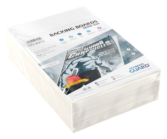 Ultimate Guard Comic Backing Boards Silver Size (100) - Versand: 5-7 Tage nach Bestellung