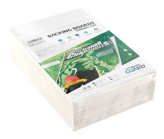 Ultimate Guard Comic Backing Boards (100) - Current Size - Versand: 7 Tage nach Bestellung