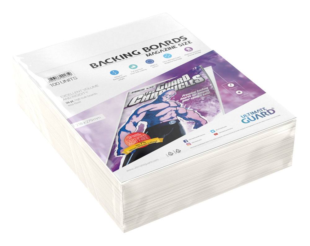 Ultimate Guard Comic Backing Boards (100) - Magazine Size - Versand: 7 Tage nach Bestellung