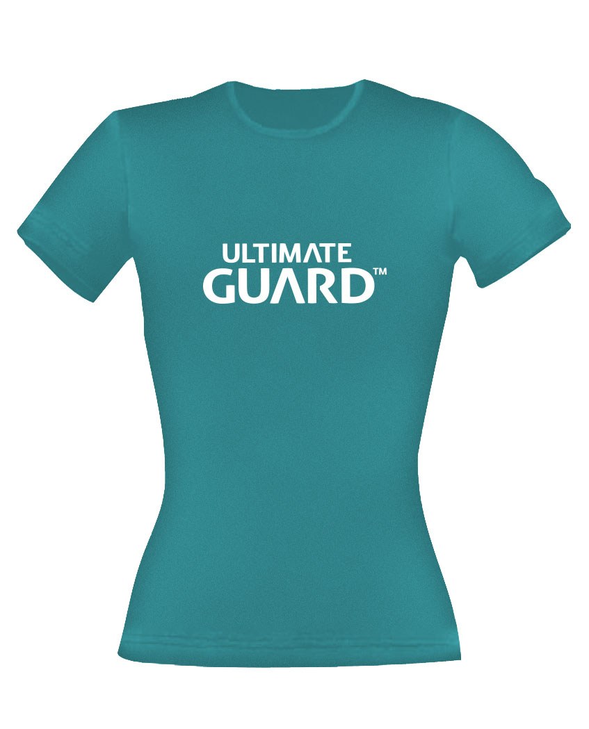 Ultimate Guard Girlie T-Shirt Wordmark Petrolblau Größe M - Versand: 5-7 Tage nach Bestellung