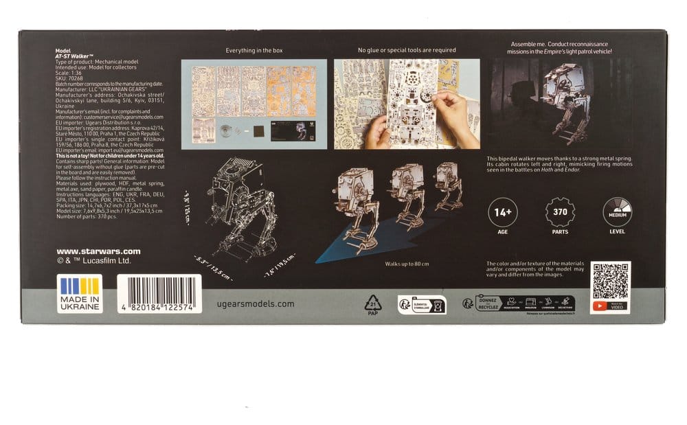 Star Wars 3D-Holzpuzzle AT-ST Walker - Preorder - ETA: 25.09.2026