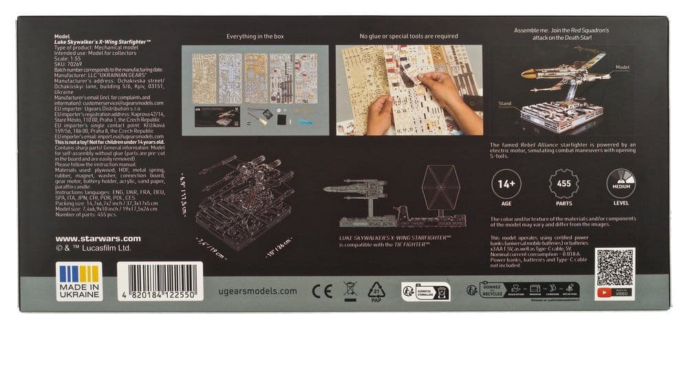 Star Wars 3D-Holzpuzzle Luke Skywalker's X-Wing Starfighter - Preorder - ETA: 25.09.2026