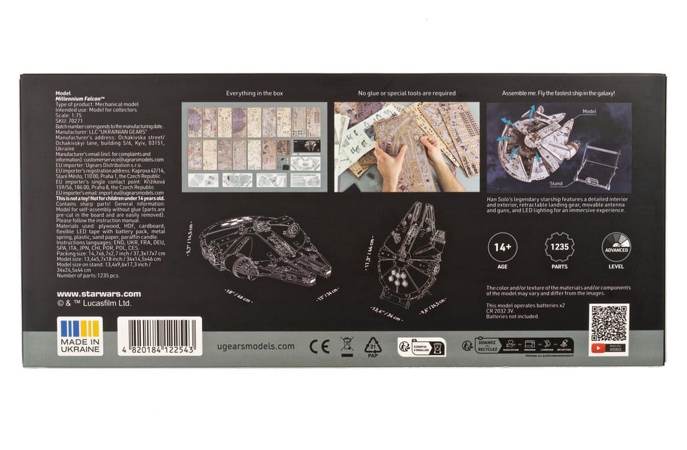 Star Wars 3D-Holzpuzzle Millennium Falcon - Preorder - ETA: 25.09.2026