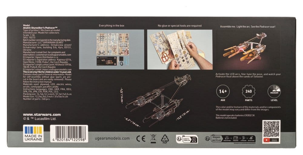 Star Wars 3D-Holzpuzzle Anakin Skywalker's Podracer - Preorder - ETA: 25.09.2026