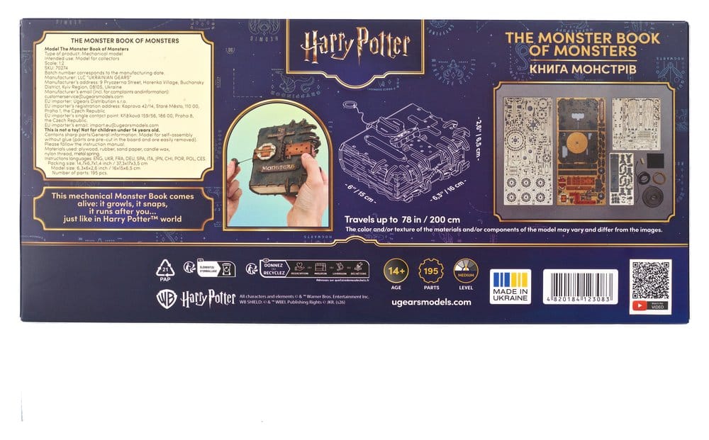 Harry Potter 3D-Holzpuzzle Das Monsterbuch der Monster - Preorder - ETA: 25.09.2026