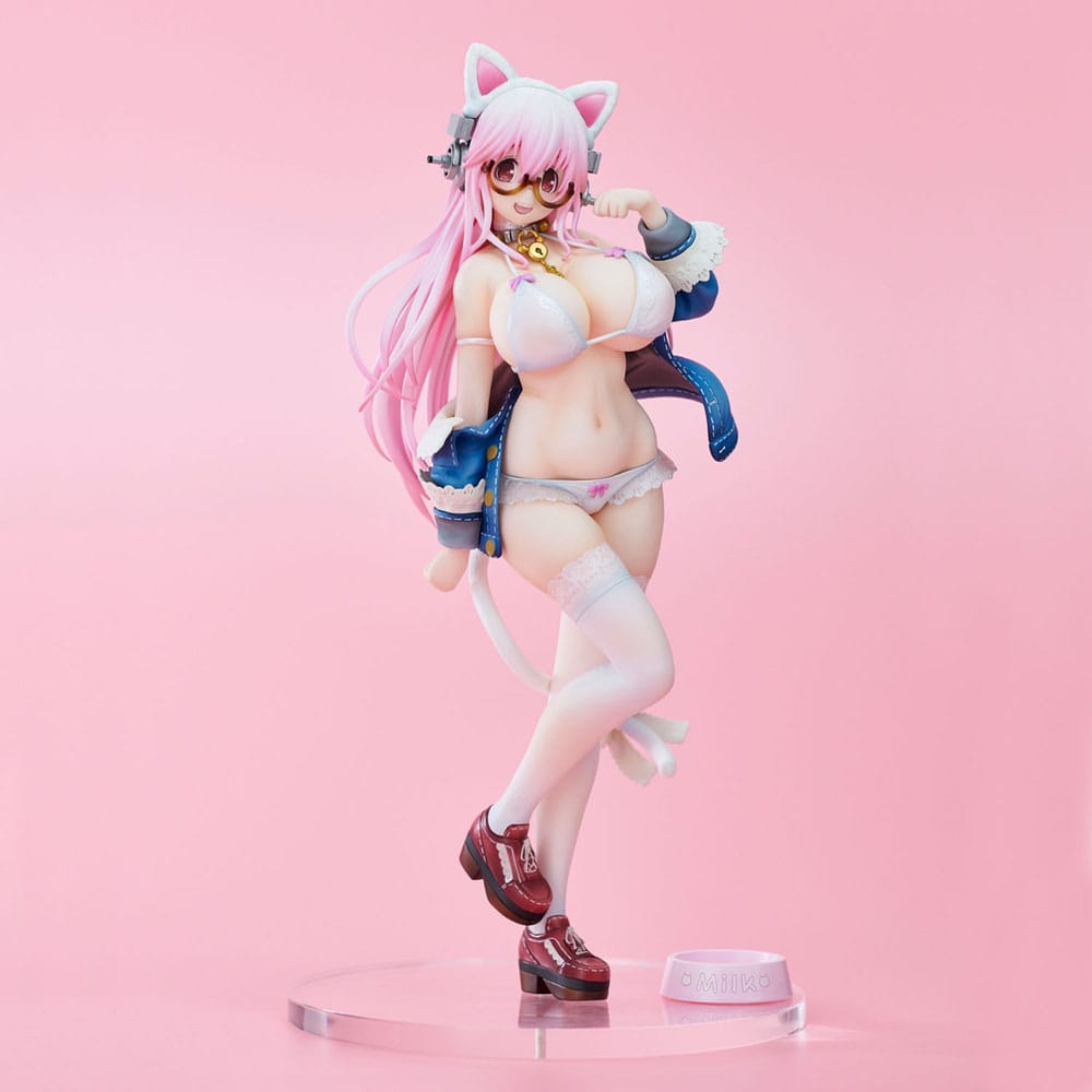 Super Sonico PVC Figur White Cat Ver. (Reissue) 27 cm - Preorder - ETA: 25.08.2027