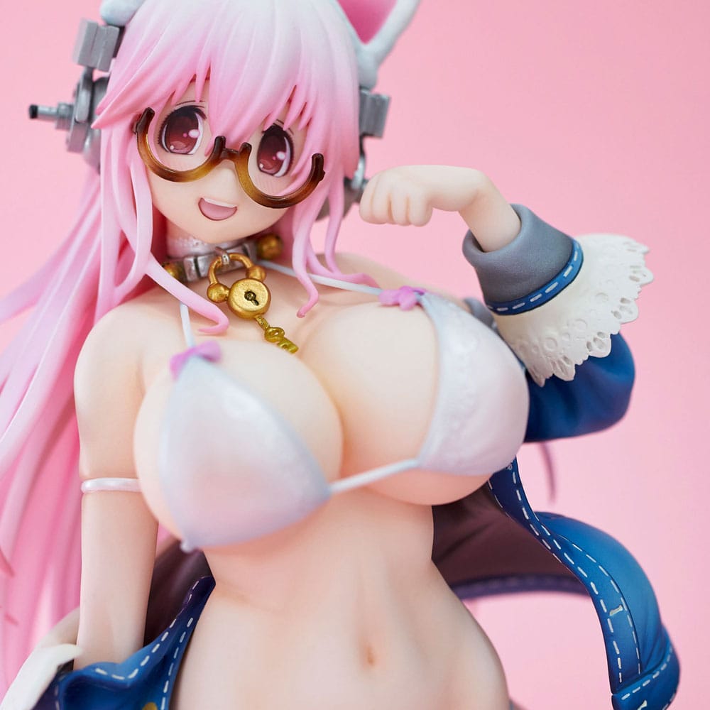 Super Sonico PVC Figur White Cat Ver. (Reissue) 27 cm - Preorder - ETA: 25.08.2027