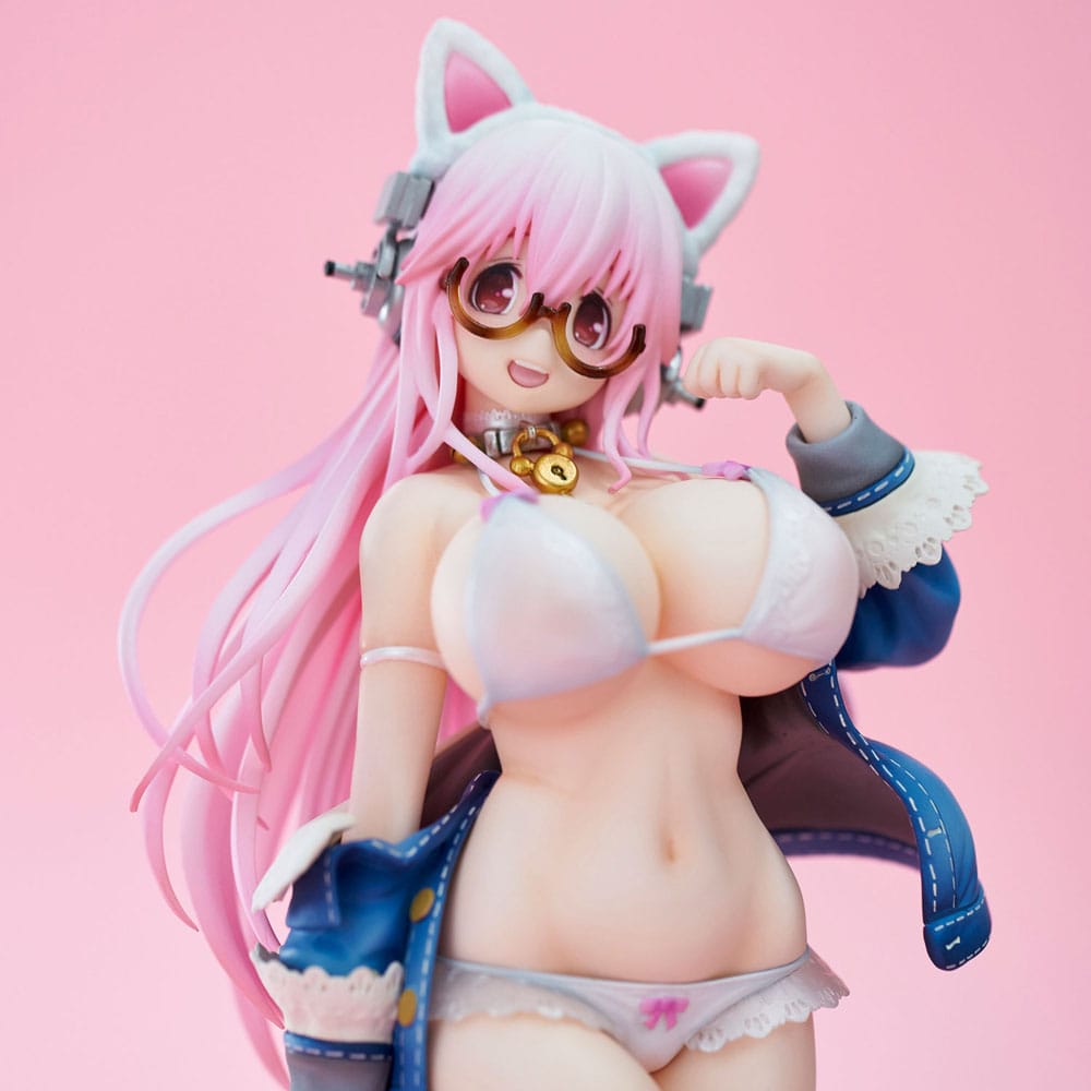 Super Sonico PVC Figur White Cat Ver. (Reissue) 27 cm - Preorder - ETA: 25.08.2027