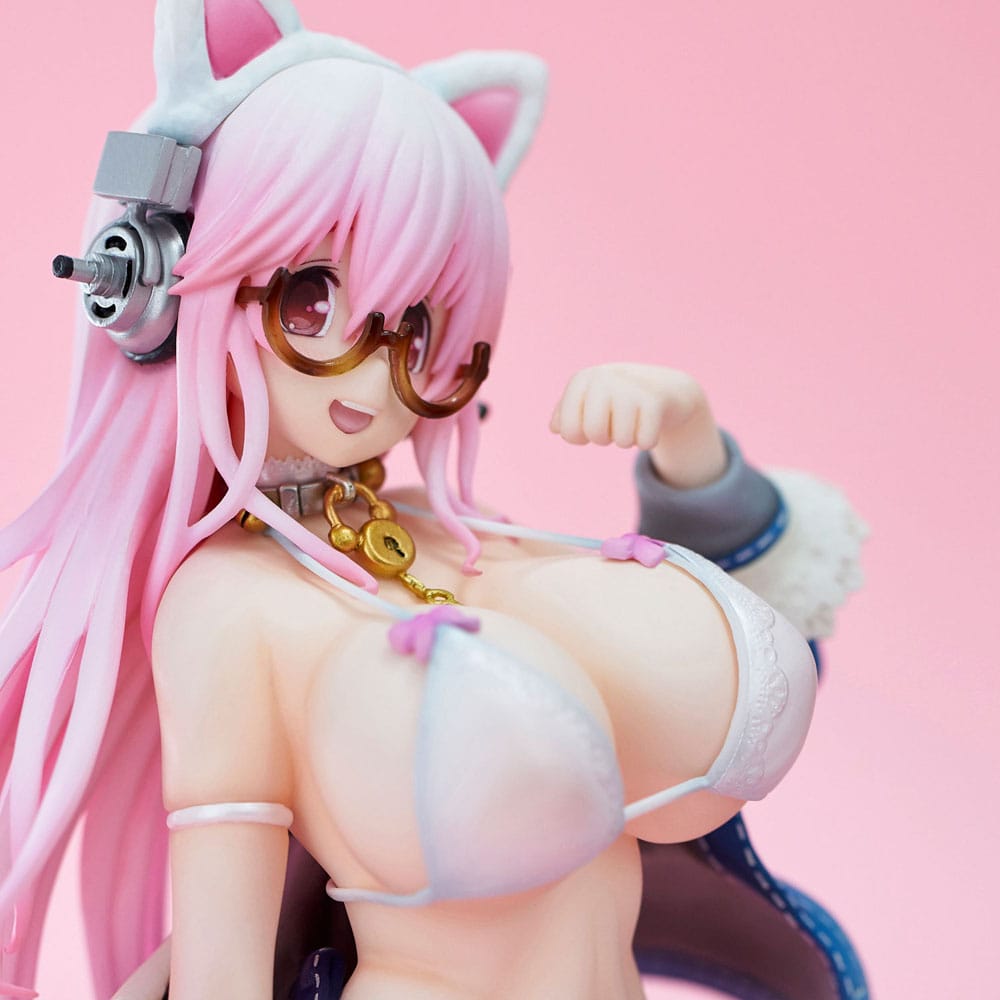 Super Sonico PVC Figur White Cat Ver. (Reissue) 27 cm - Preorder - ETA: 25.08.2027
