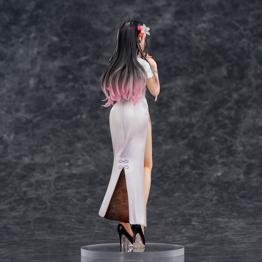 Original Illustration PVC Statue Mai Okuma illustration Healing-type white chinese dress lady 26 cm - Versand: 5-7 Tage nach Bestellung