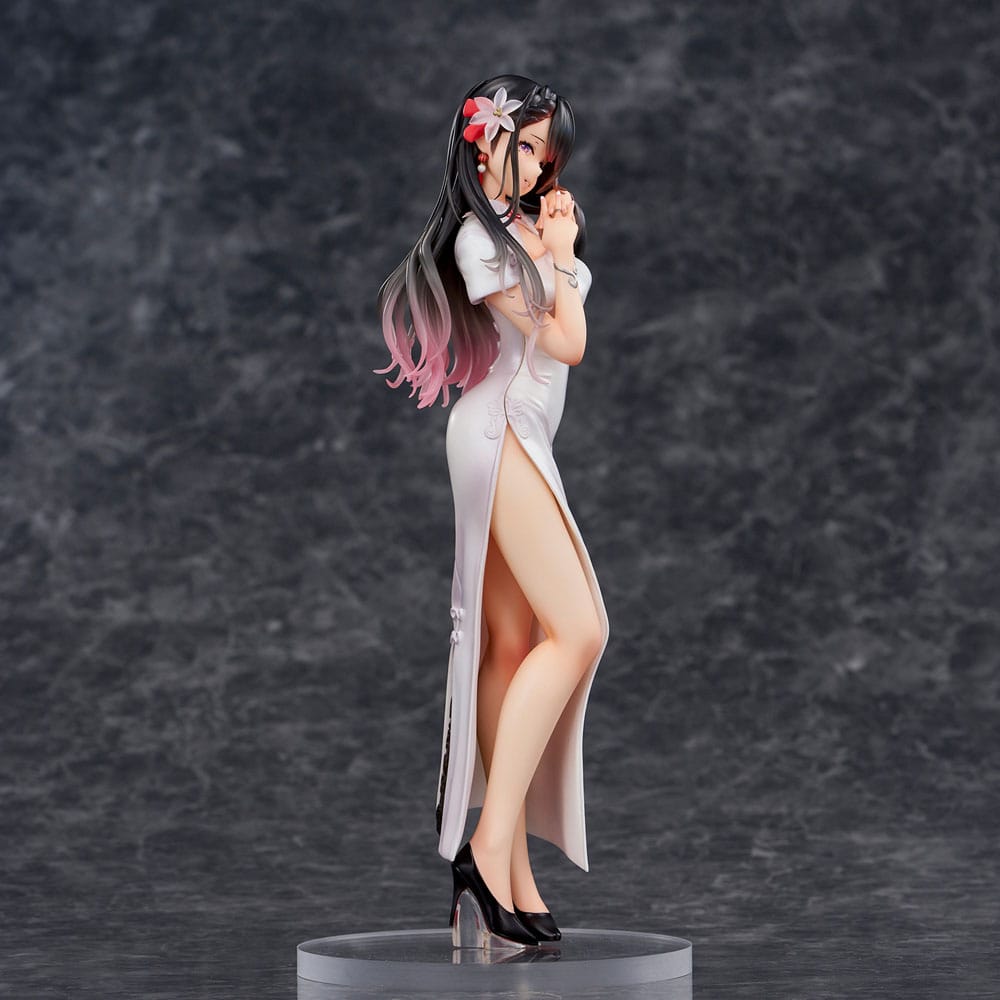 Original Illustration PVC Statue Mai Okuma illustration Healing-type white chinese dress lady 26 cm - Versand: 5-7 Tage nach Bestellung