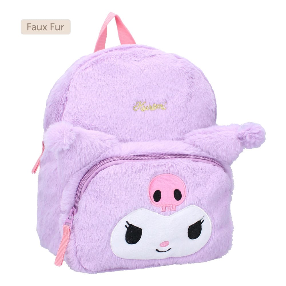 Sanrio Rucksack Kuromil Fluffy Festival Purple 26 cm - Versand: 7 Tage nach Bestellung
