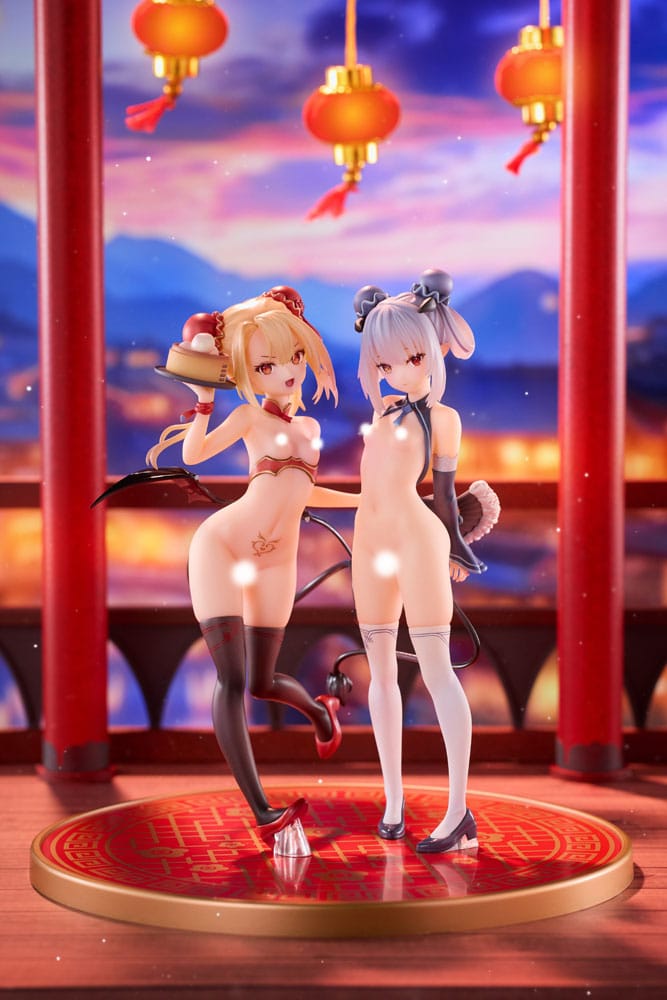 Original Character PVC Statuen 1/8 Tamano Kedama Tiffany & Chloe 16 cm   - Versand: 5-7 Tage nach Bestellung