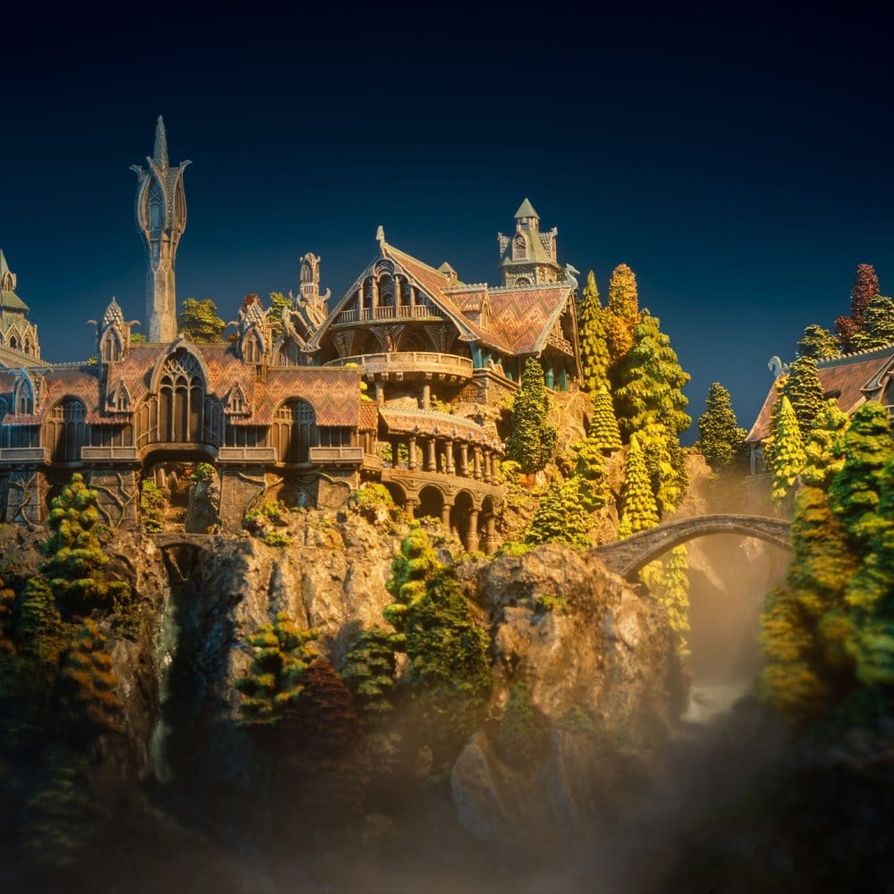 Der Herr der Ringe Miniatur Umgebung Rivendell 28 cm - Preorder - ETA: 25.09.2026