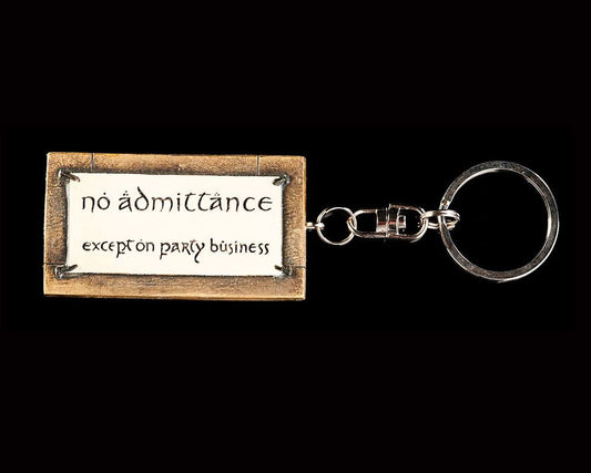Herr der Ringe Schlüsselanhänger No Admittance 6 cm - Preorder - ETA: 30.09.2025