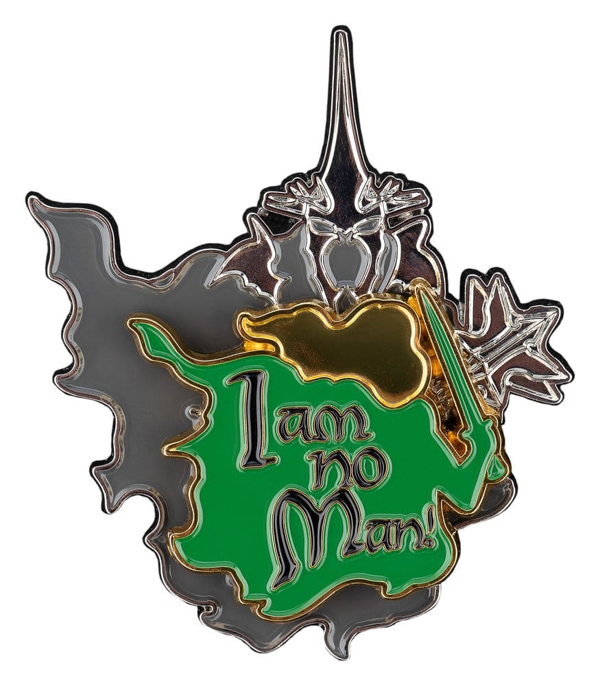 Herr der Ringe Ansteck-Pin Doppelpack No Man can Kill Me & I Am No Man! 7 cm  - Versand: 7 Tage nach Bestellung