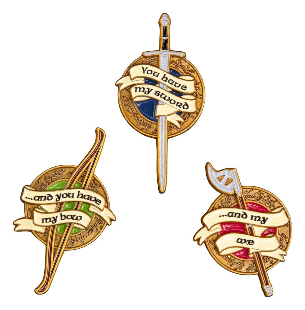 Herr der Ringe Trilogie Pin-Set Weapons of the Fellowship - Preorder - ETA: 25.12.2026