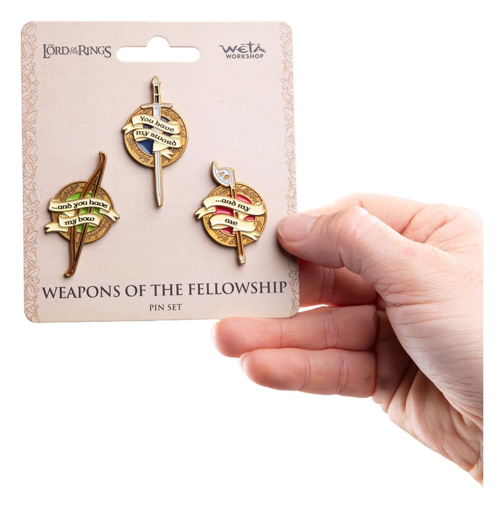 Herr der Ringe Trilogie Pin-Set Weapons of the Fellowship - Preorder - ETA: 25.12.2026