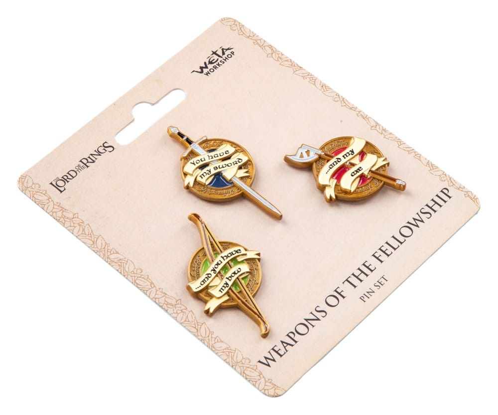 Herr der Ringe Trilogie Pin-Set Weapons of the Fellowship - Preorder - ETA: 25.12.2026