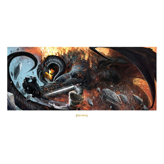 Herr der Ringe Kunstdruck The Battle of the Peak 59 x 30 cm - Preorder - ETA: 30.09.2025