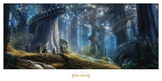 Herr der Ringe Kunstdruck Lothlorien 59 x 30 cm - Preorder - ETA: 08.09.2026