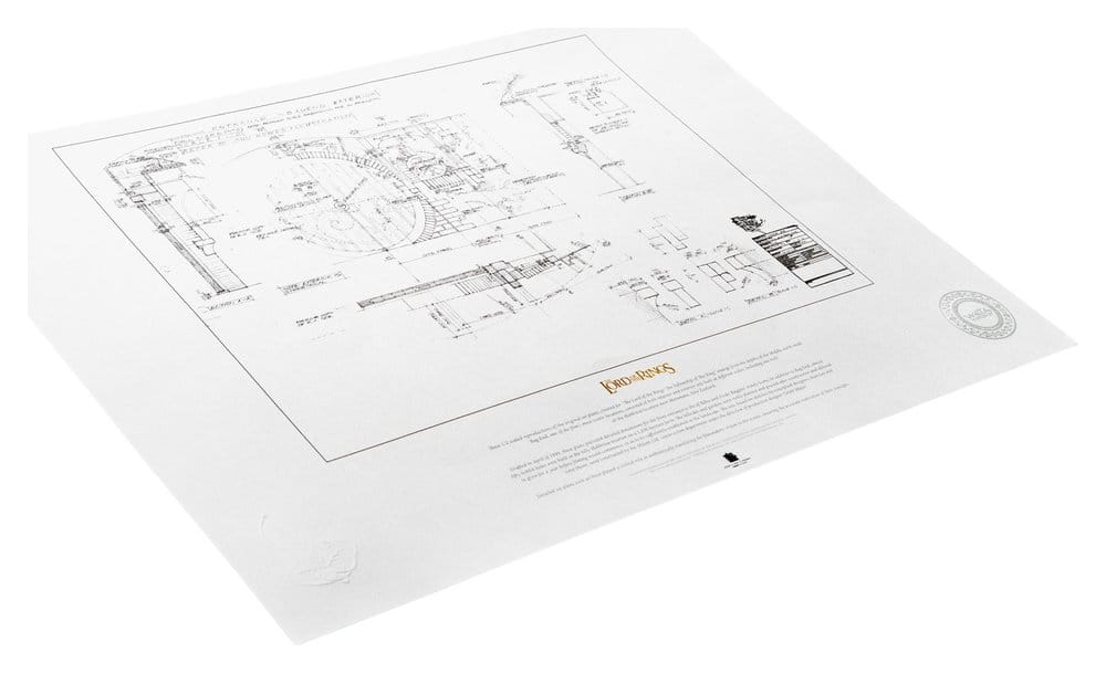 Der Herr der Ringe Bauplan Kunstdruck Beutelsend 59 x 42 cm - Preorder - ETA: 02.11.2026