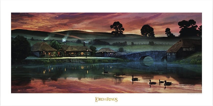 Herr der Ringe Kunstdruck Return to the Green Dragon Inn 59 x 42 cm - Preorder - ETA: 08.08.2026