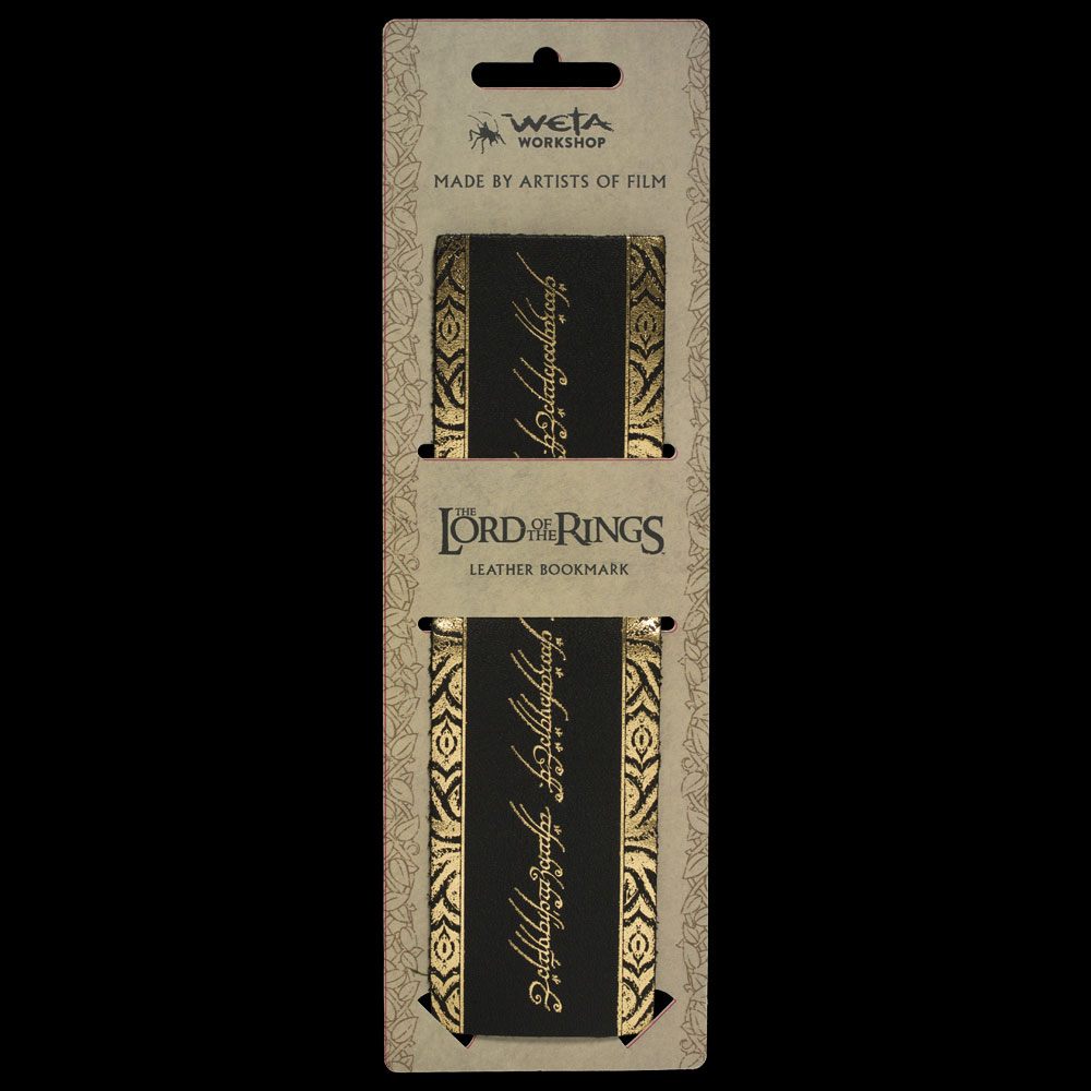 Herr der Ringe Leder Lesezeichen The One Ring Inscription - Versand: 7 Tage nach Bestellung