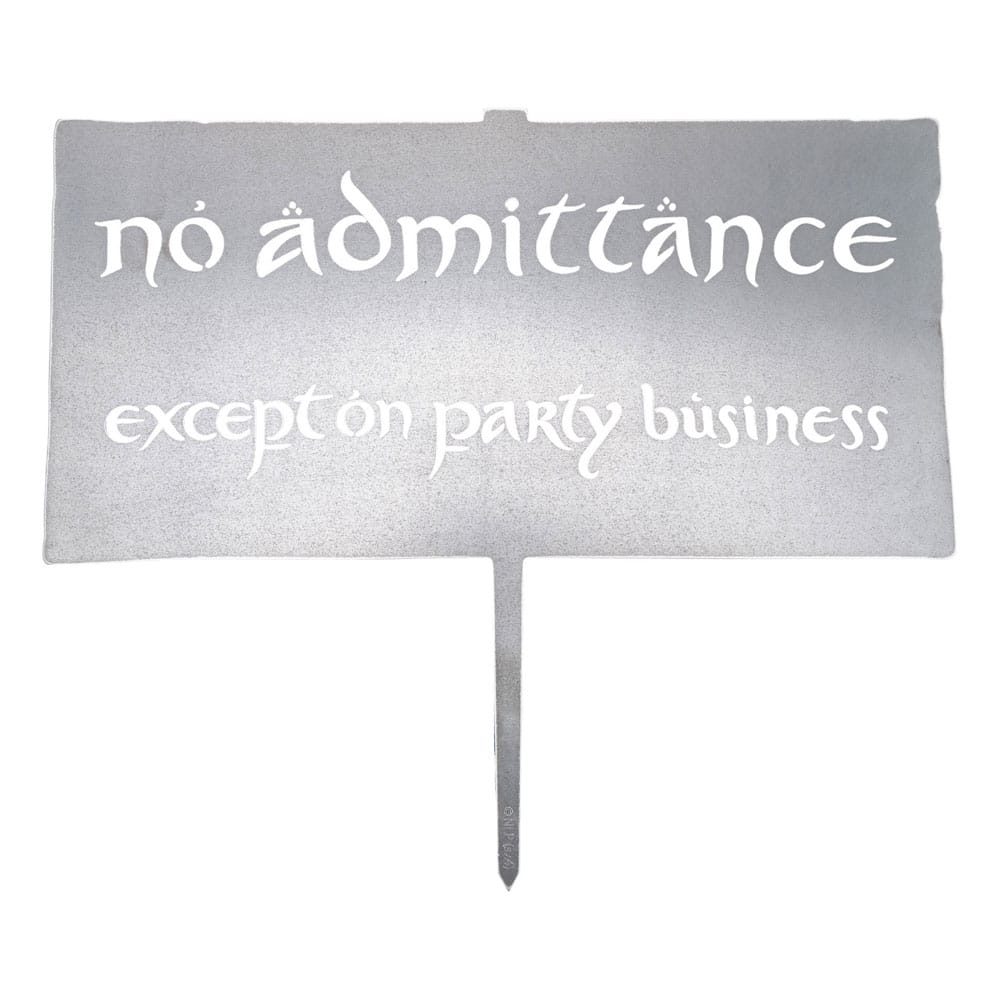 Der Herr der Ringe Metalbird No Admittance Sign 32 cm - Preorder - ETA: 02.11.2026