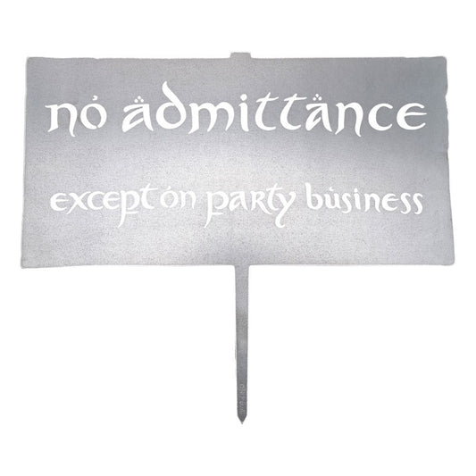 Der Herr der Ringe Metalbird No Admittance Sign 32 cm - Preorder - ETA: 09.10.2026