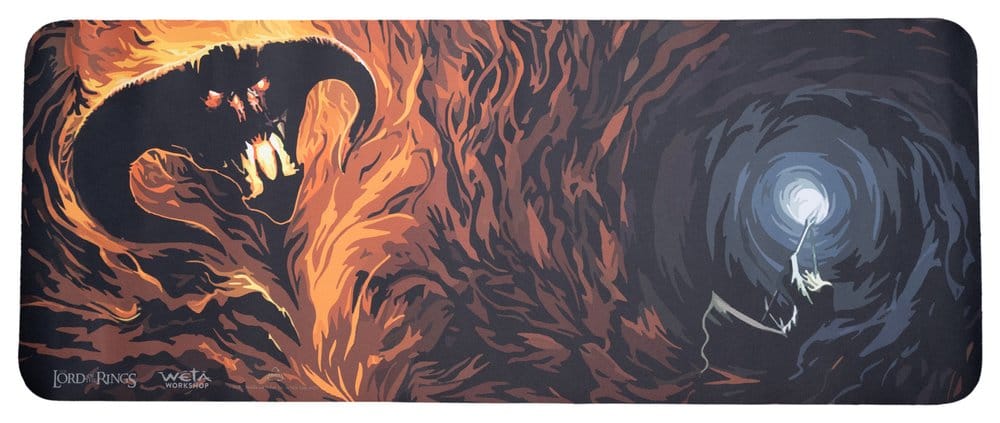 Herr der Ringe Schreibtischunterlage Gandalf & The Balrog in Moria 74 cm  - Versand: 7 Tage nach Bestellung