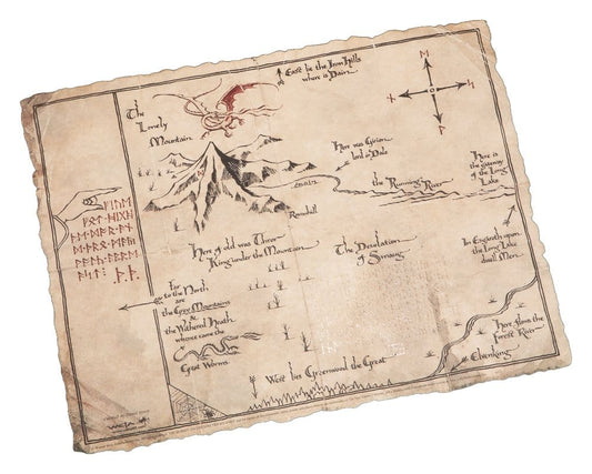 Der Hobbit Kunstdruck Thorin's Map 40 x 30 cm - Versand: 7 Tage nach Bestellung